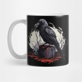 Gothic - Raven in the forest Mug